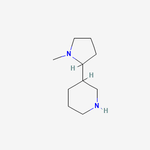B8812986 3-(1-Methylpyrrolidin-2-yl)piperidine CAS No. 5337-62-2