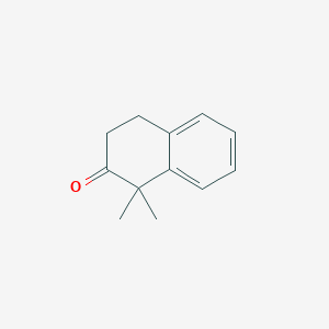 molecular formula C12H14O B8813077 1,1-dimethyl-3,4-dihydronaphthalen-2(1H)-one 