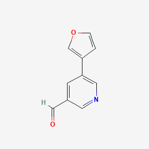 molecular formula C10H7NO2 B8813145 5-(Furan-3-yl)nicotinaldehyde CAS No. 1346687-21-5