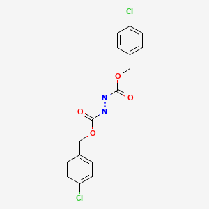 molecular formula C16H12Cl2N2O4 B8813158 1-Diazene-1,2-dicarboxylic acid, 1,2-bis[(4-chlorophenyl)methyl] ester 