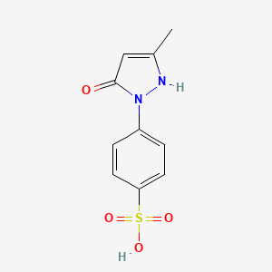 molecular formula C10H10N2O4S B8813237 4-(3-methyl-5-oxo-2,5-dihydro-1H-pyrazol-1-yl)benzenesulfonic acid CAS No. 26878-11-5
