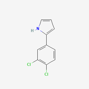 molecular formula C10H7Cl2N B8813269 2-(3,4-Dichlorophenyl)pyrrole 