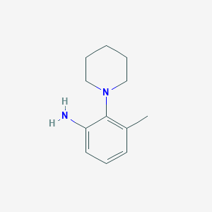 molecular formula C12H18N2 B8813336 3-Methyl-2-piperidin-1-yl-phenylamine 