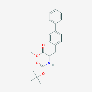 molecular formula C21H25NO4 B8813348 Methyl 2-[(2-methylpropan-2-yl)oxycarbonylamino]-3-(4-phenylphenyl)propanoate CAS No. 169885-20-5