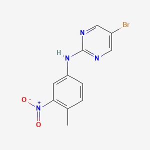 molecular formula C11H9BrN4O2 B8813349 5-Bromo-N-(4-methyl-3-nitrophenyl)pyrimidin-2-amine CAS No. 1123515-36-5