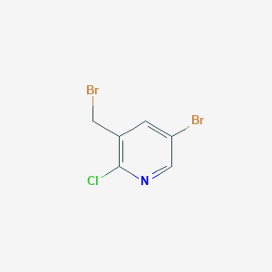 molecular formula C6H4Br2ClN B8813353 5-Bromo-3-(bromomethyl)-2-chloropyridine 