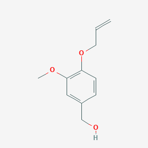 molecular formula C11H14O3 B8813355 3-Methoxy-4-(2-propenyloxy) benzenemethanol CAS No. 86534-11-4