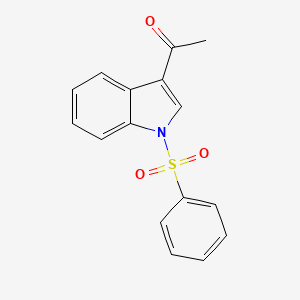 molecular formula C16H13NO3S B8813356 1-(1-(phenylsulfonyl)-1H-indol-3-yl)ethanone CAS No. 99532-45-3