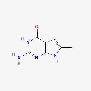 2-Amino-6-methyl-1,7-dihydropyrrolo[2,3-d]pyrimidin-4-one