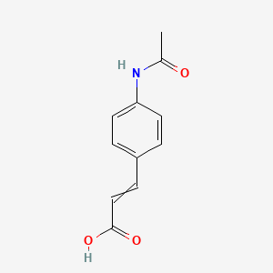 3-(4-Acetamidophenyl)prop-2-enoic acid