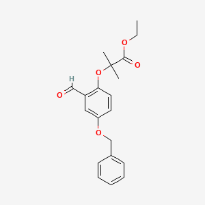 Ethyl 2-(4-(benzyloxy)-2-formylphenoxy)-2-methylpropanoate