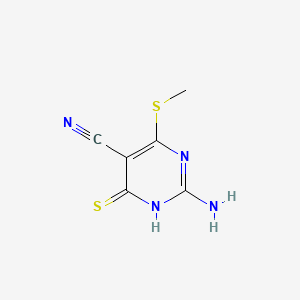 2-Amino-4-(methylsulfanyl)-6-thioxo-1,6-dihydropyrimidine-5-carbonitrile