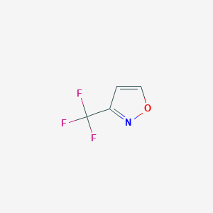 molecular formula C4H2F3NO B8813419 3-(Trifluoromethyl)isoxazole 