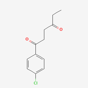 B8813483 1-(4-Chlorophenyl)hexane-1,4-dione CAS No. 676266-99-2
