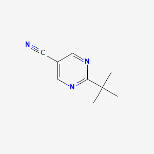 molecular formula C9H11N3 B8813504 2-(Tert-butyl)pyrimidine-5-carbonitrile 