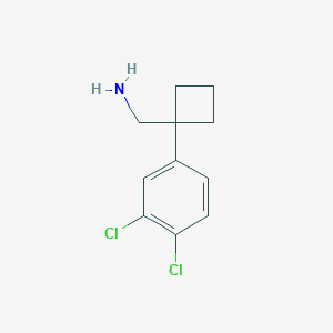 molecular formula C11H13Cl2N B8813511 (1-(3,4-Dichlorophenyl)cyclobutyl)methanamine CAS No. 713482-88-3