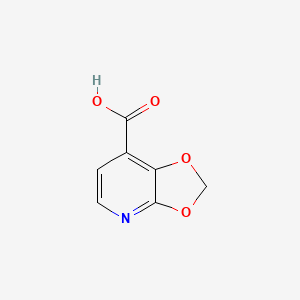 molecular formula C7H5NO4 B8813515 1,3-Dioxolo[4,5-b]pyridine-7-carboxylic acid 