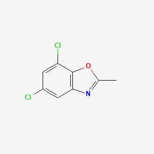 molecular formula C8H5Cl2NO B8813575 5,7-Dichloro-2-methylbenzoxazole 