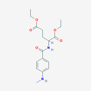 molecular formula C17H24N2O5 B8813663 N-(p-Methylaminobenzoyl)glutamic acid diethyl ester 