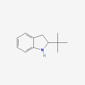 molecular formula C12H17N B8813771 2-(tert-Butyl)indoline 