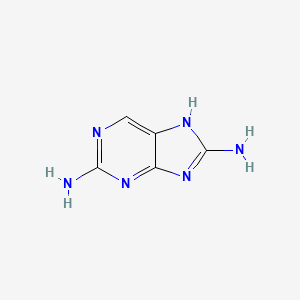 molecular formula C5H6N6 B8813781 7h-Purine-2,8-diamine CAS No. 644-40-6