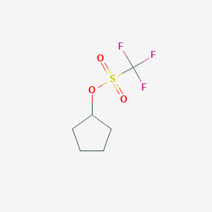 molecular formula C6H9F3O3S B8813792 Cyclopentyl trifluoromethanesulfonate CAS No. 131929-89-0
