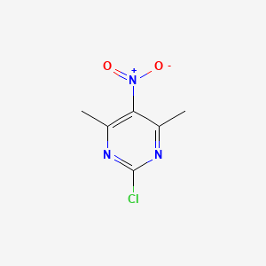 molecular formula C6H6ClN3O2 B8813796 2-Chloro-4,6-dimethyl-5-nitropyrimidine CAS No. 1080650-03-8