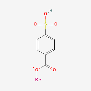 molecular formula C7H5KO5S B8813822 Benzoic acid, 4-sulfo-, monopotassium salt 