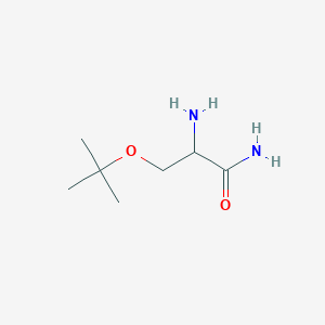 molecular formula C7H16N2O2 B8813843 3-Tert-butoxy-2-aminopropanamide 