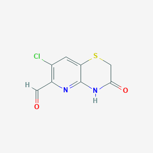 molecular formula C8H5ClN2O2S B8813853 7-Chloro-3-oxo-3,4-dihydro-2H-pyrido[3,2-b][1,4]thiazine-6-carbaldehyde CAS No. 577691-72-6
