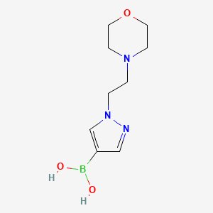 molecular formula C9H16BN3O3 B8813899 (1-(2-morpholinoethyl)-1H-pyrazol-4-yl)boronic acid 