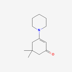 molecular formula C13H21NO B8813936 5,5-Dimethyl-3-(piperidino)cyclohex-2-en-1-one CAS No. 13358-76-4