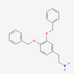 molecular formula C22H23NO2 B8813952 3,4-Bis(benzyloxy)phenethylamine hydrochloride 