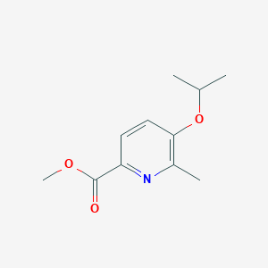 molecular formula C11H15NO3 B8814015 Methyl 5-isopropoxy-6-methylpicolinate 