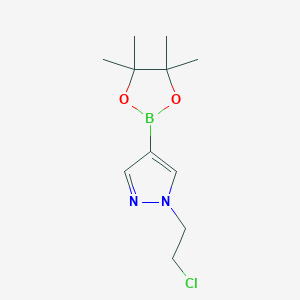 1-(2-chloroethyl)-4-(4,4,5,5-tetramethyl-1,3,2-dioxaborolan-2-yl)-1H-pyrazole