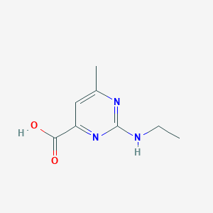 molecular formula C8H11N3O2 B8814046 2-(Ethylamino)-6-methylpyrimidine-4-carboxylic acid 