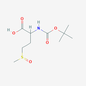 molecular formula C10H19NO5S B8814066 2-{[(Tert-butoxy)carbonyl]amino}-4-methanesulfinylbutanoic acid 