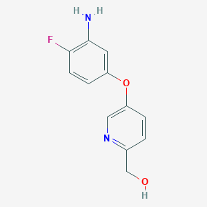 (5-(3-Amino-4-fluorophenoxy)pyridin-2-yl)methanol