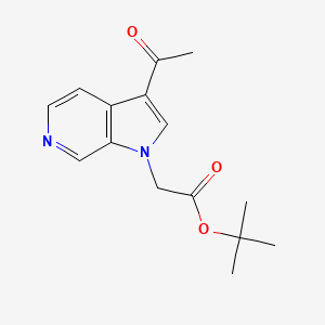 tert-Butyl 2-(3-acetyl-1H-pyrrolo[2,3-c]pyridin-1-yl)acetate