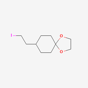 molecular formula C10H17IO2 B8814145 8-(2-Iodoethyl)-1,4-dioxaspiro[4.5]decane CAS No. 1011296-64-2