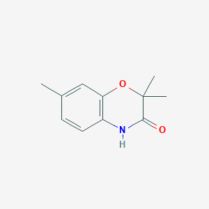 molecular formula C11H13NO2 B8814151 2,2,7-Trimethyl-2H-1,4-benzoxazin-3(4H)-one 