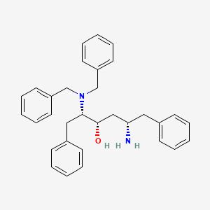 molecular formula C32H36N2O B8814155 (2S,3S,5S)-5-Amino-2-dibenzylamino-1,6-diphenyl-3-hydroxyhexane 