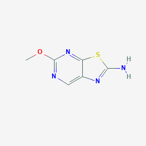 molecular formula C6H6N4OS B8814160 5-Methoxythiazolo[5,4-d]pyrimidin-2-amine 