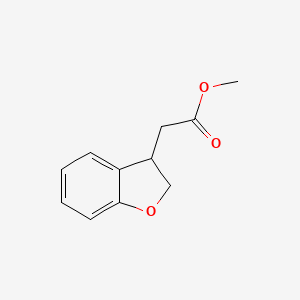molecular formula C11H12O3 B8814216 Methyl 2,3-Dihydrobenzofuran-3-acetate 