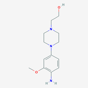 molecular formula C13H21N3O2 B8814243 2-(4-(4-Amino-3-methoxyphenyl)piperazin-1-yl)ethanol CAS No. 761440-79-3