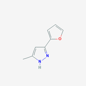 molecular formula C8H8N2O B8814252 5-(furan-2-yl)-3-methyl-1H-pyrazole 