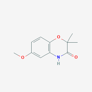 molecular formula C11H13NO3 B8814258 6-Methoxy-2,2-dimethyl-2H-benzo[B][1,4]oxazin-3(4H)-one 