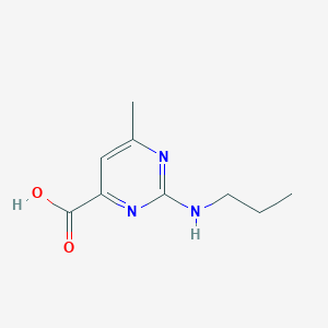 molecular formula C9H13N3O2 B8814283 6-Methyl-2-(propylamino)pyrimidine-4-carboxylic acid 