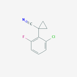 molecular formula C10H7ClFN B8814348 1-(2-Chloro-6-fluorophenyl)cyclopropanecarbonitrile CAS No. 124276-45-5