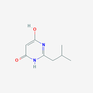 molecular formula C8H12N2O2 B8814369 6-Hydroxy-2-isobutylpyrimidin-4(3H)-one CAS No. 61456-89-1